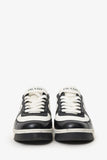 Prada Black/White Leather Logo Sneakers Size 37.5