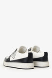 Prada Black/White Leather Logo Sneakers Size 37.5