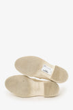 Prada Cream/Tan Brushed Leather Loafers Size 38