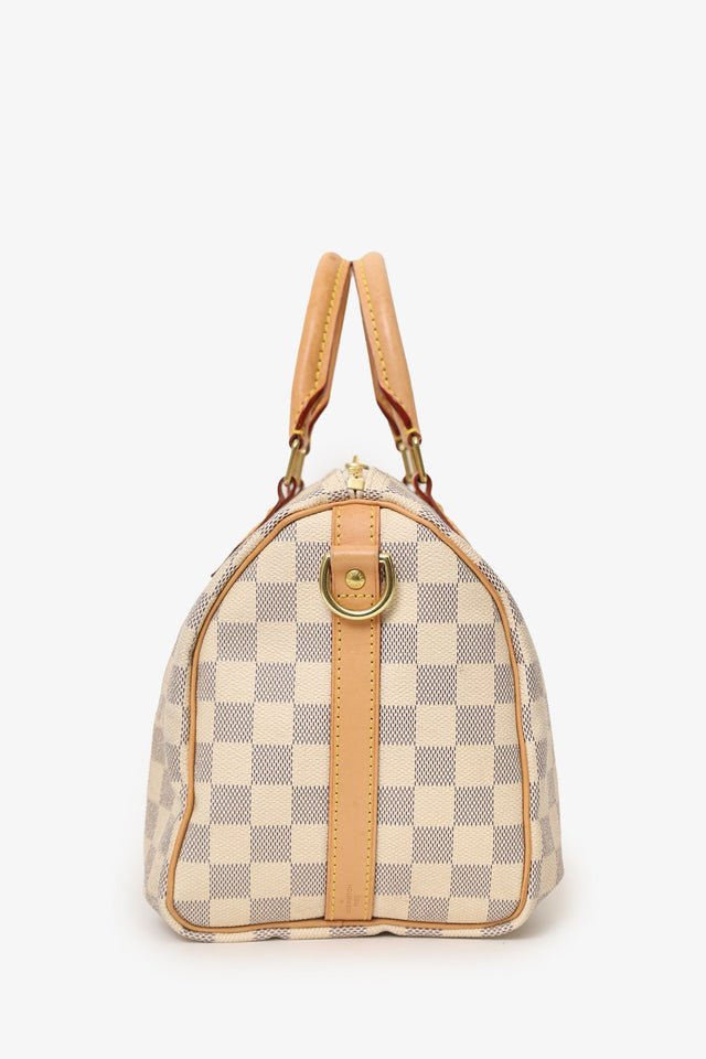 Louis Vuitton 2023 Damier Azur Speedy Bandoulière 25 With Strap
