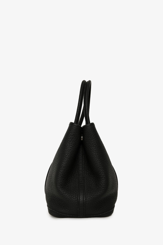 Hermes Black Negonda Leather Garden Party 30
