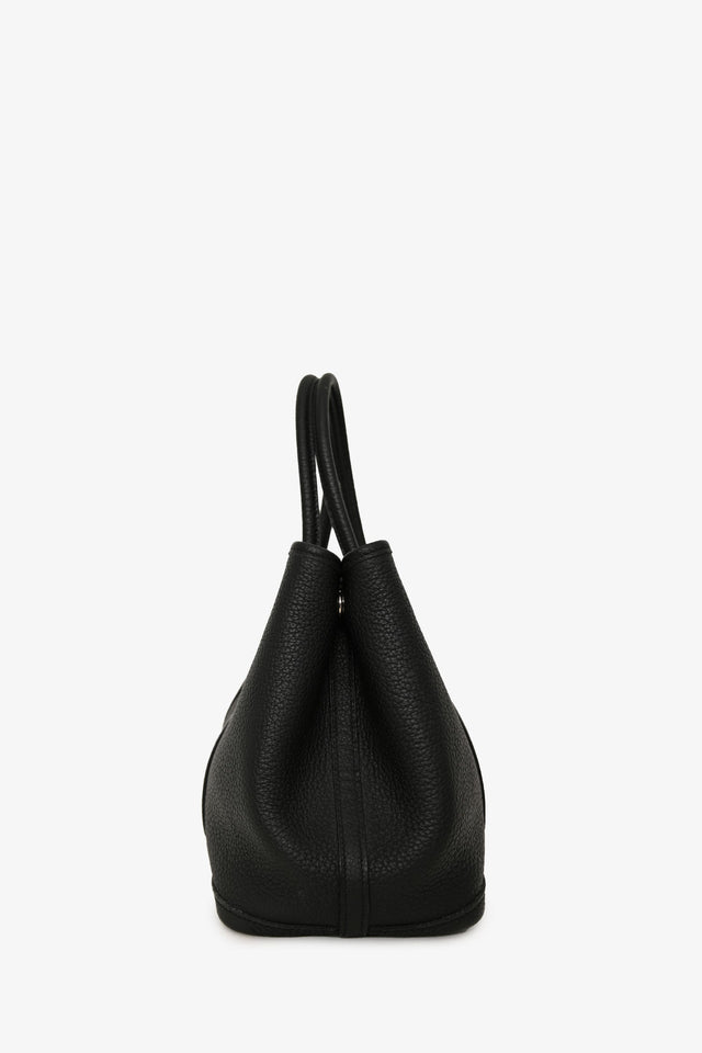 Hermes Black Negonda Leather Garden Party 30