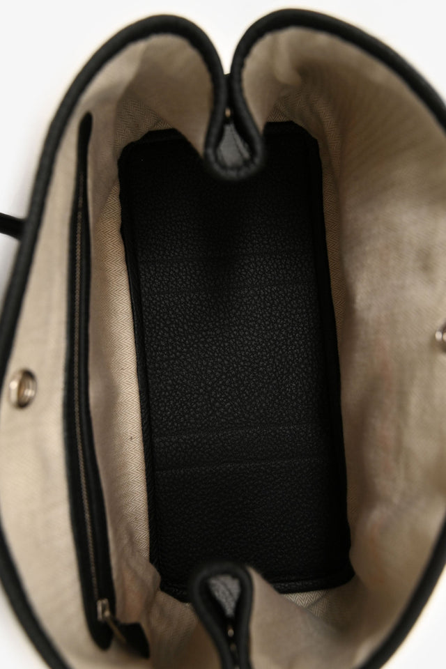 Hermes Black Negonda Leather Garden Party 30
