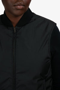 Prada 2006 Black Nylon Lightweight Vest Size 48