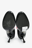 Prada Black Patent Pink Cord Mary Jane Heels Size 38