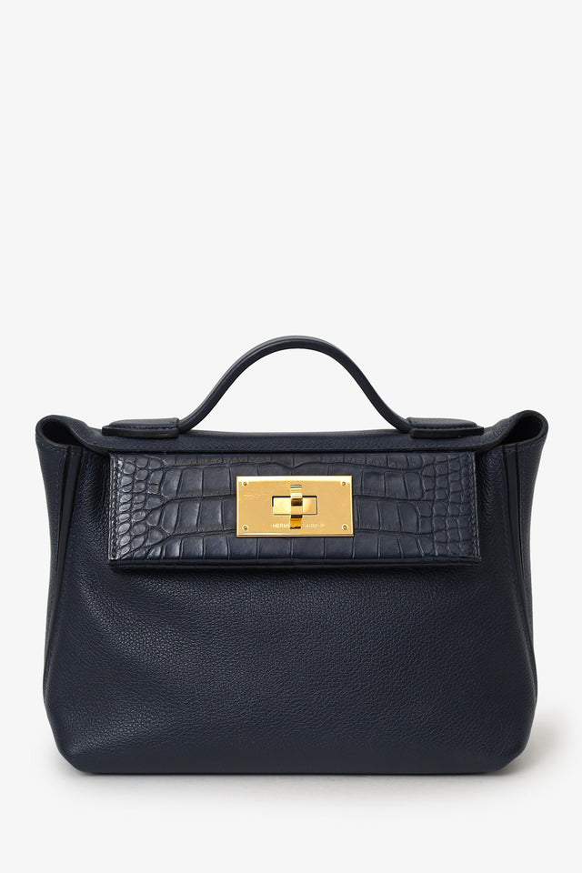 Hermes 2022 Blue Nuit Evercolour/Alligator Touch 24/24 21
