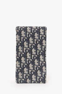 Christian Dior Blue Logo Saddle Pouch