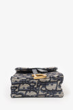 Christian Dior Blue Logo Saddle Pouch