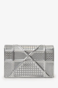 Christian Dior Silver Diorama Wallet on Chain