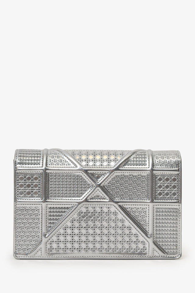 Christian Dior Silver Diorama Wallet on Chain