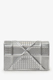 Christian Dior Silver Diorama Wallet on Chain