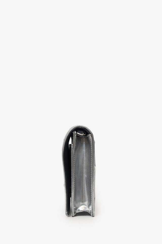Christian Dior Silver Diorama Wallet on Chain