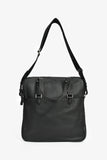 Hermes 2014 Black Evergrain Leather 'Hebdo' Messenger Bag