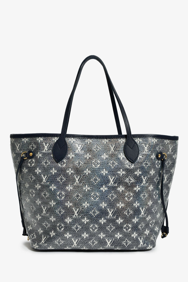 Louis Vuitton Iridescent Blue Monogram MM Neverfull