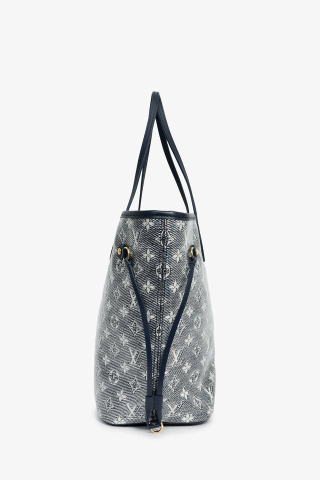 Louis Vuitton Iridescent Blue Monogram MM Neverfull