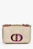 Christian Dior 2022 Grey Cannage Micro Caro Bag