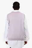 Christian Dior Purple Cashmere Logo Sweater Vest Size XXL Mens