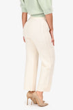 Hermes White Wool Patterned Pants Size 34