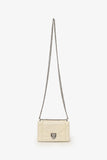 Christian Dior 2015 White Cannage Leather Mini Diorama Shoulder Bag