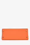 Hermes 2015 Orange Togo Leather Kelly 28 With Strap