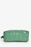 Prada Green Antique Nappa Leather Triangle Logo Top Handle