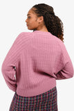 Hermes 2023 Pink Wool 'H' Buttoned igan Size 42