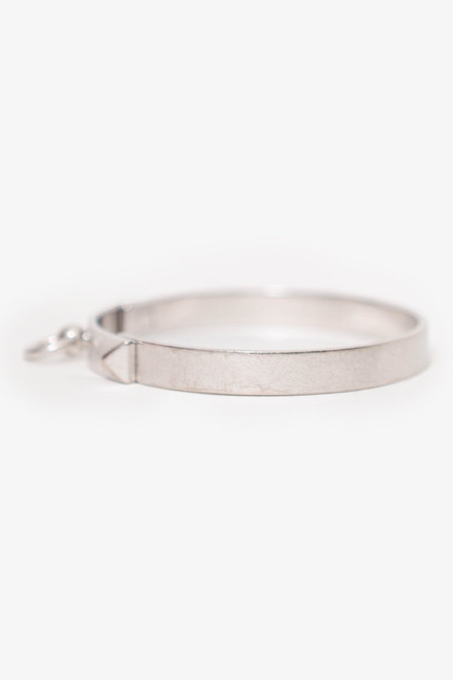 Hermes 18K White Gold Collier de Chien Bracelet