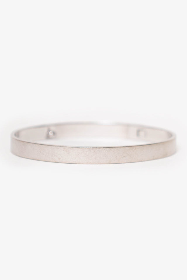 Hermes 18K White Gold Collier de Chien Bracelet