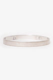 Hermes 18K White Gold Collier de Chien Bracelet