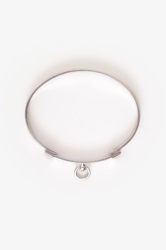 Hermes 18K White Gold Collier de Chien Bracelet