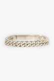 Hermes Sterling Silver Kelly Gourmette Bracelet Size XS