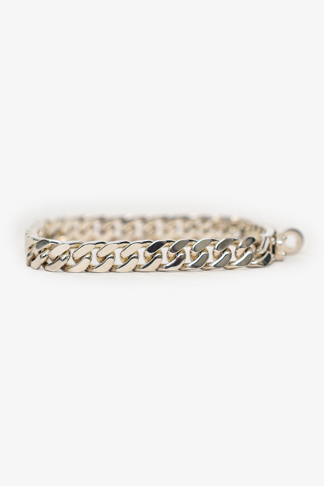 Hermes Sterling Silver Kelly Gourmette Bracelet Size XS