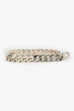 Hermes Sterling Silver Kelly Gourmette Bracelet Size XS