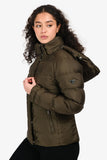 Prada 2015 Khaki Green Nylon Puffer Jacket Size 44