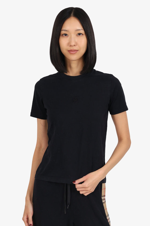Burberry Black T-Shirt Size XS