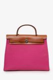 Hermes 2018 L3 Rose Pourpre Canvas/Leather Herbag 31