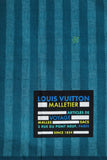 Louis Vuitton Blue Cotton Damier Stripes Scarf