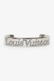 Louis Vuitton x Nigo Silver Tone Squared Strass Bracelet Size M