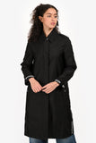 Burberry Black Nylon Logo Hooded Windbreaker Size 0