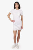 Hermes White Embroidery Pocket Print T-Shirt Dress Size 38