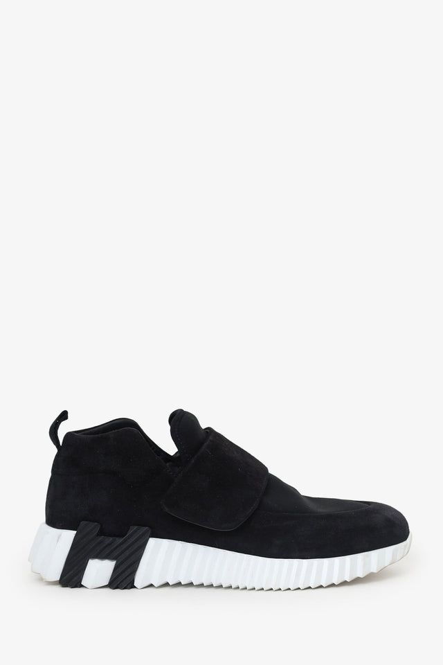 Hermes Black Suede H Sneakers Size 36