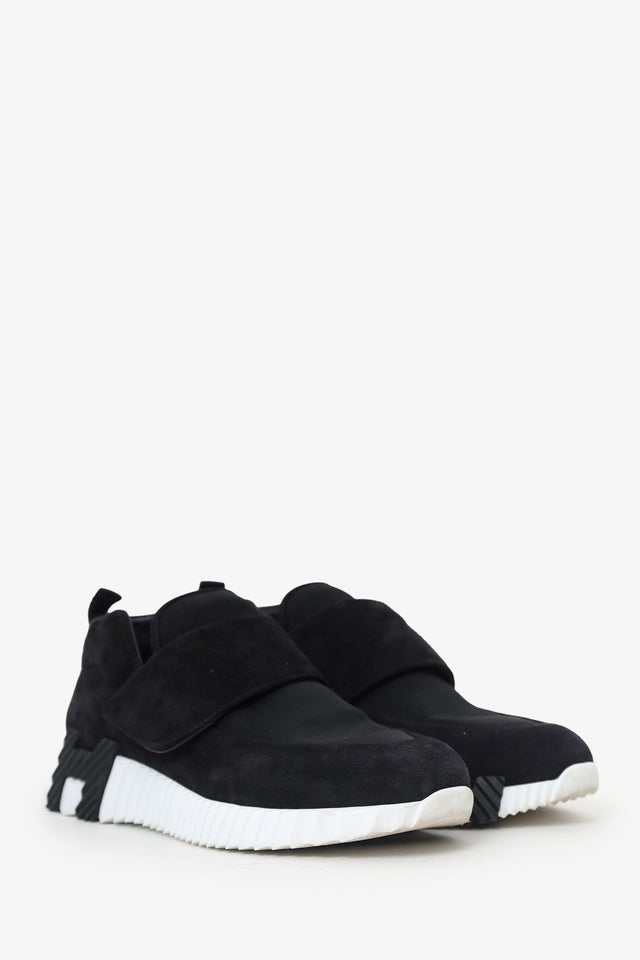 Hermes Black Suede H Sneakers Size 36