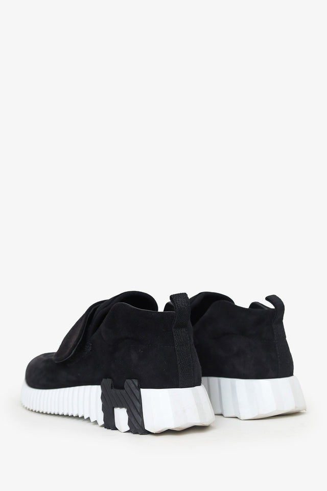 Hermes Black Suede H Sneakers Size 36