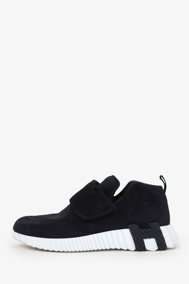 Hermes Black Suede H Sneakers Size 36