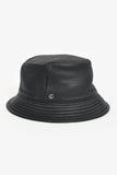 Hermes Navy Leather Bucket Hat