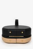 Louis Vuitton 2018 Black/Beige Leather Boite Chapeau Top Handle with Strap