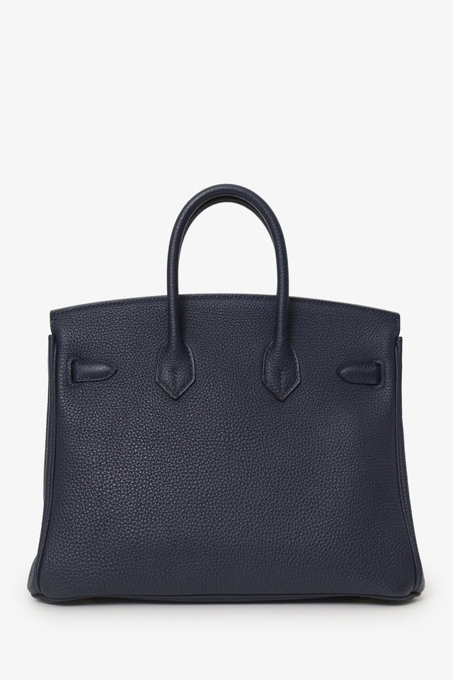 Hermes 2017 Navy Togo Leather Birkin 25 GHW