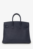 Hermes 2017 Navy Togo Leather Birkin 25 GHW