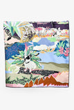 Hermes Purple Silk 'En Liberte' Scarf 90