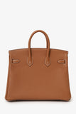 Hermes 2025 Gold Togo Leather Birkin 25 PHW